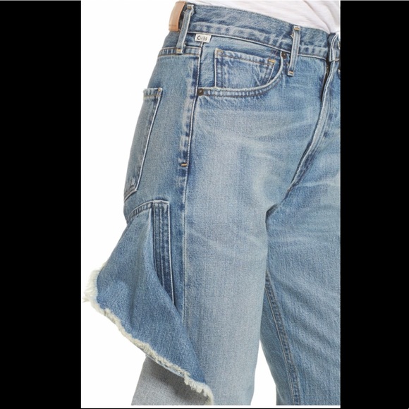 CITIZENS OF HUMANITY Ruffle Leg Crop Jean, Size 29 - Picture 5 of 8